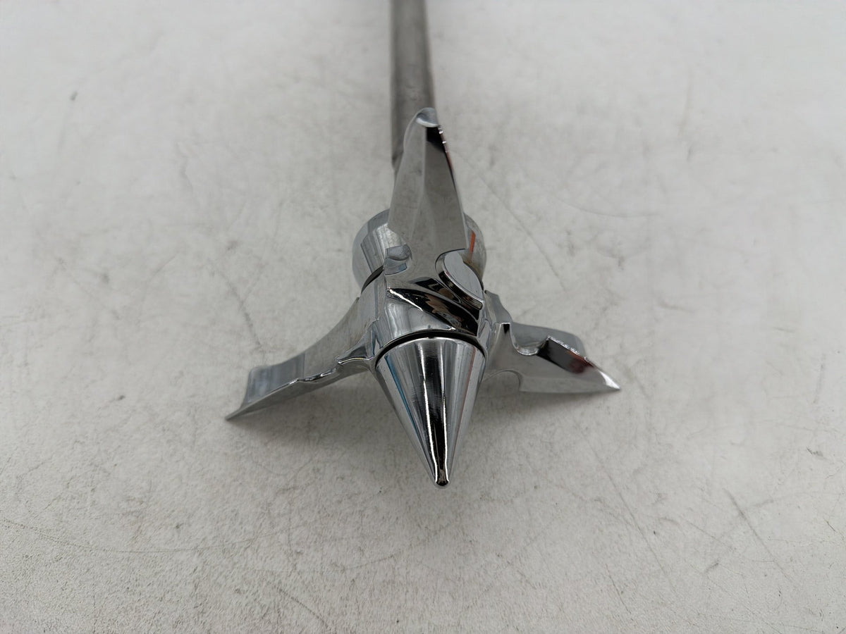 2001 Harley Softail Standard OEM Front Wheel Axle Bolt Shaft w/ Spearhead Caps