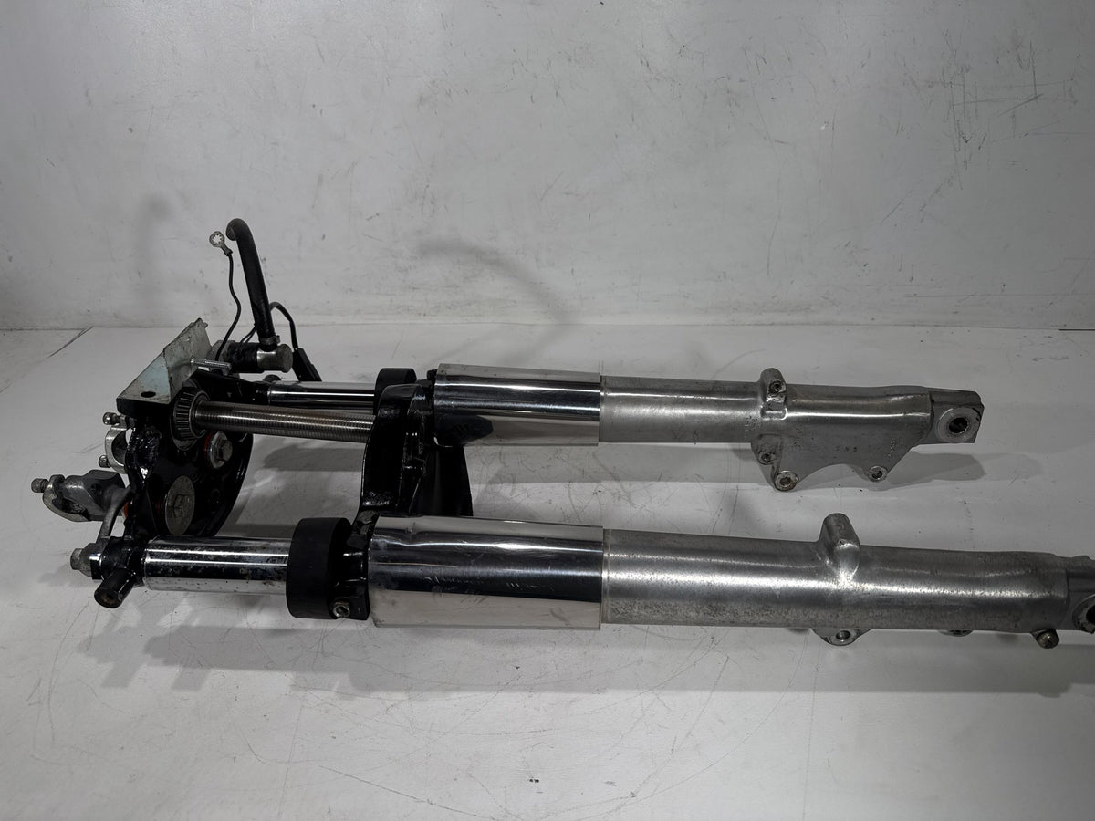 96 Harley Electra Touring Ultra Front Triple Tree Set & LH RH Fork Legs Sliders