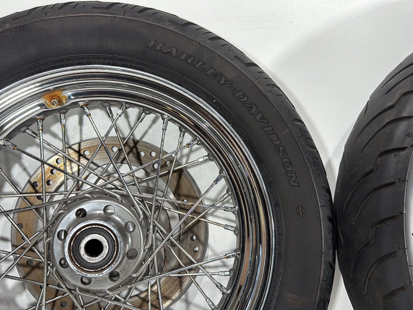 2005 Harley Heritage Softail Front Rear Wheel Rim Tire 130/90B16 150/80B16 16"