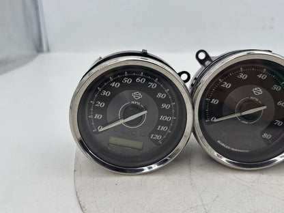 2007 - 2016 Harley-Davidson Touring Electra Glide Ultra Air Oil Volt Fuel Tacho Speedo Gauges Platinum face
