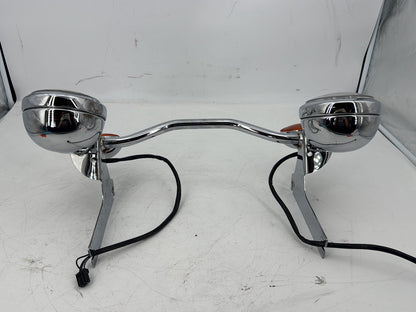 2008 Harley Touring FLHT Electra Glide OEM Front Turn Signal Indicators Aux Light Bar