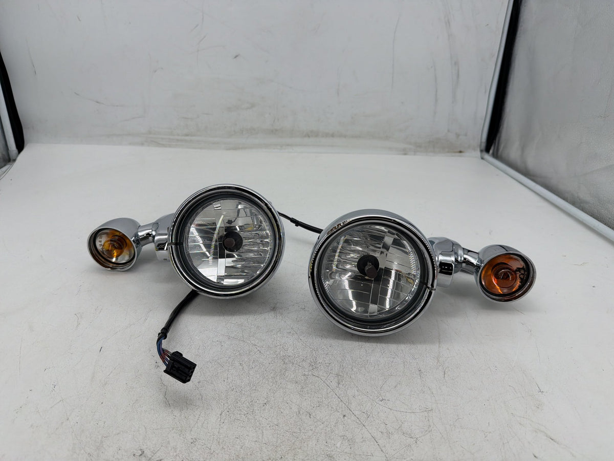 07 Harley Electra Touring CVO Eagle OEM Front Left Right Turn Signal Indicators