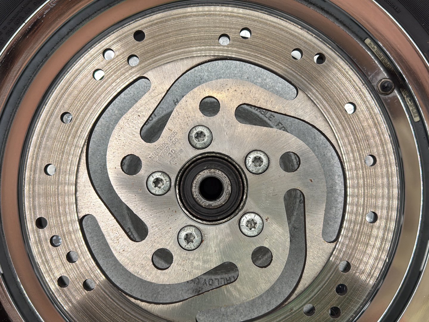 2003 Harley Sportster XL1200C 1200 Custom Anniversary OEM Rear Wheel Rim Tire