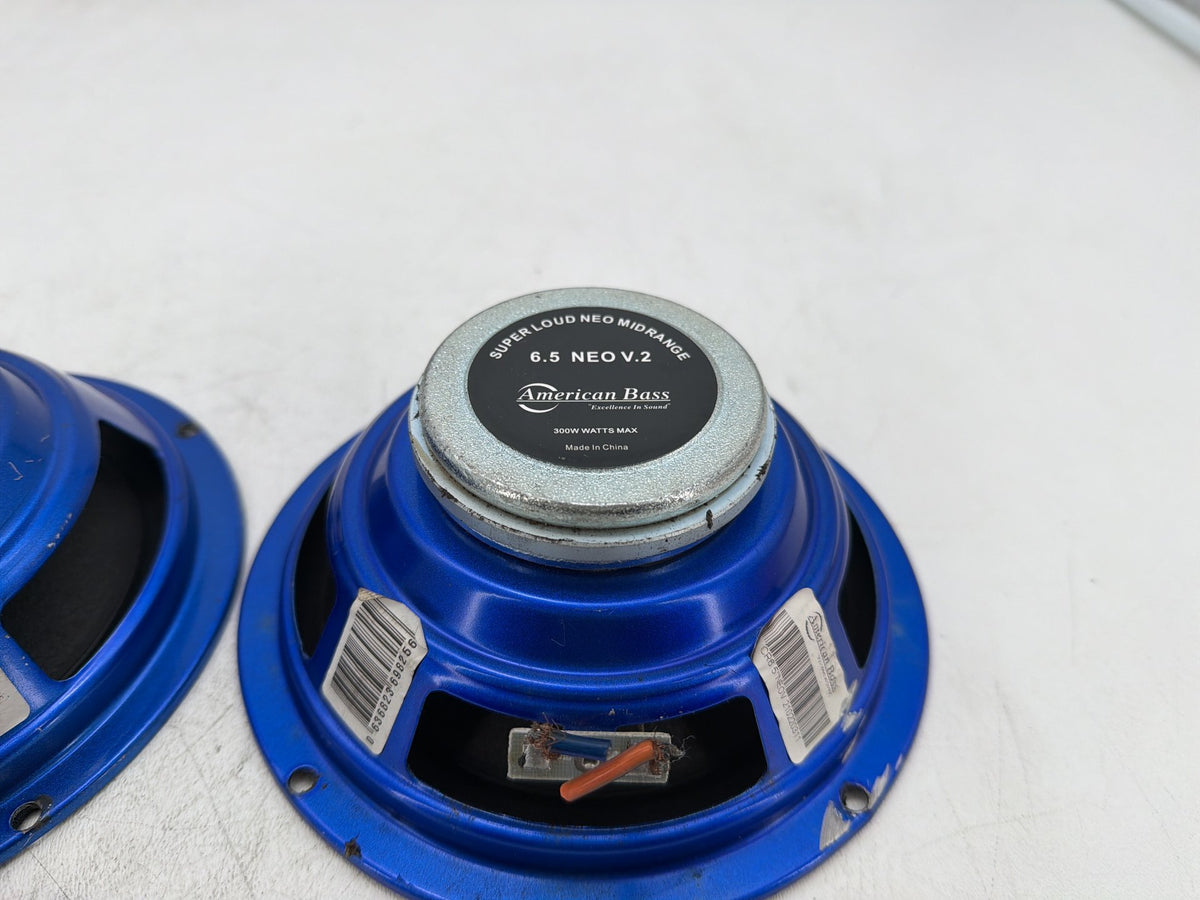 2002 Harley Electra Touring Left Right Sound Audio Speakers American Bass 6.5”
