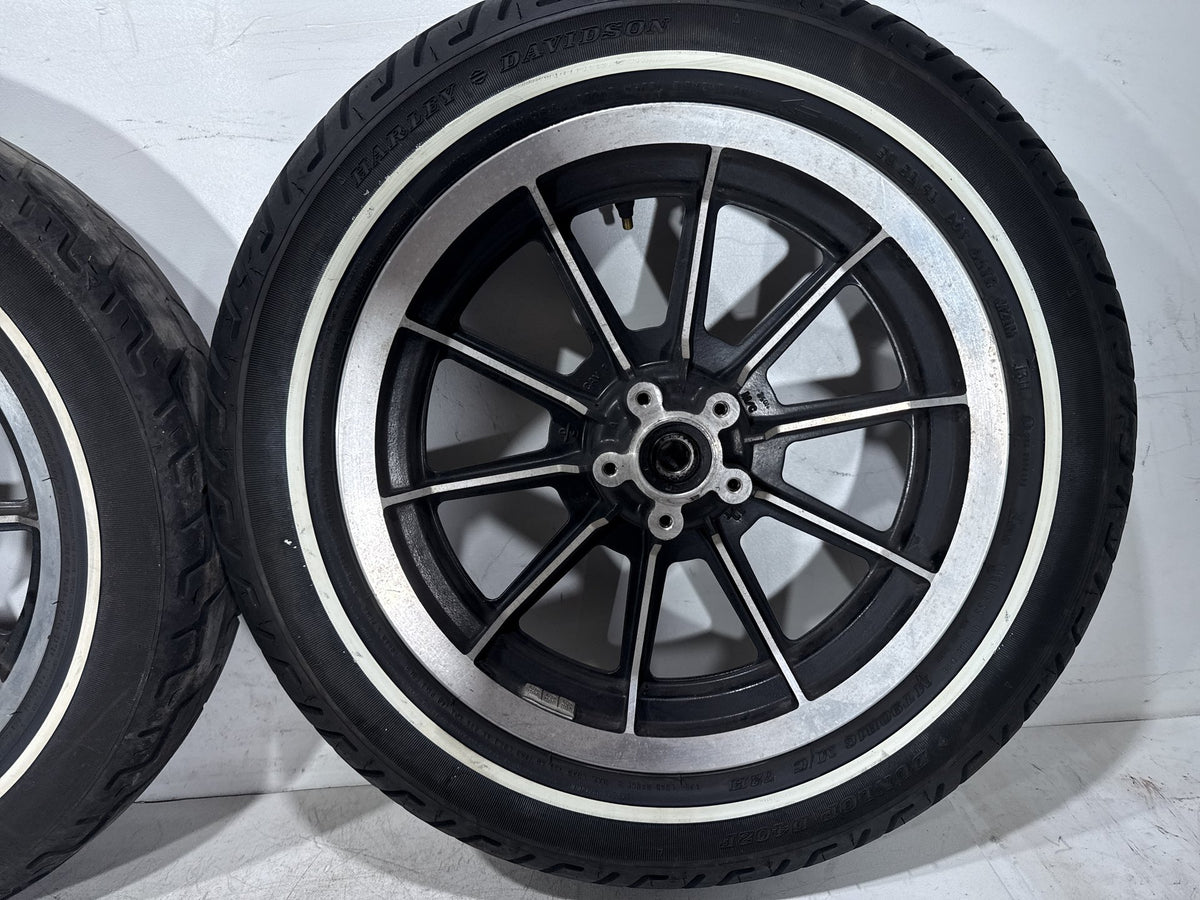 1995 Harley Electra Glide Touring FLHT Front & Rear Wheel Rim Tire MT90B16 16"