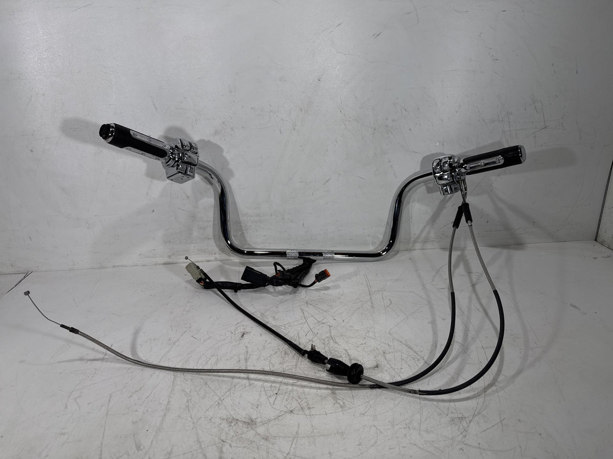 07 Harley Electra Touring CVO OEM Handlebars Left Right Switches Controls Chrome