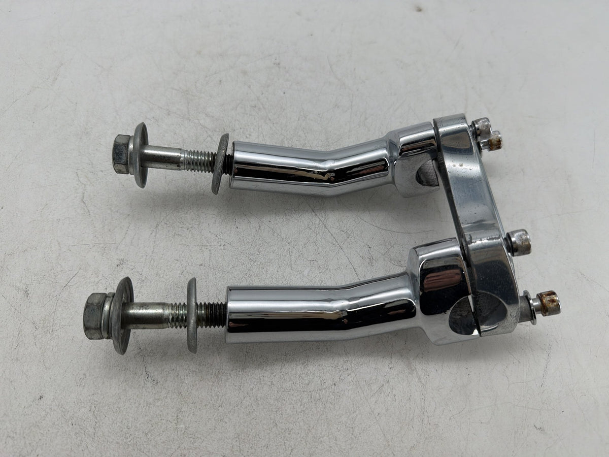 2001 Harley Softail Standard FXST OEM Front Handlebar Riser Top Clamp Chrome