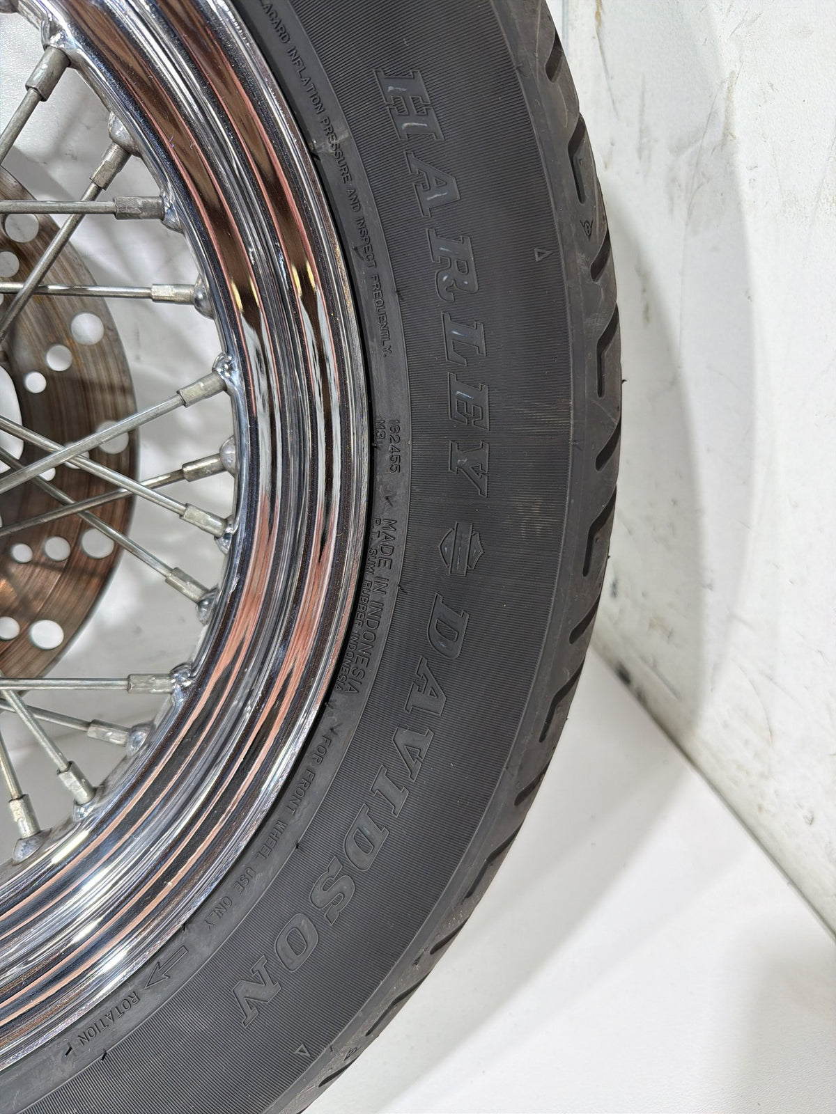 97 Harley Heritage Softail Classic Front Rear Wheel Rim Tire Spoked MT90B16 16"