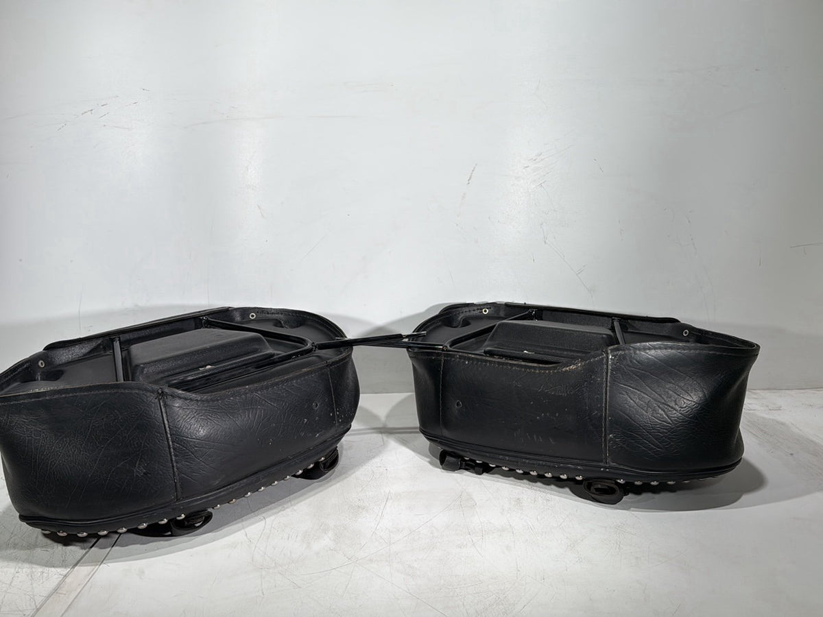 2007 Harley Softail Heritage Classic Rear Left Right Saddlebags Luggage Leather