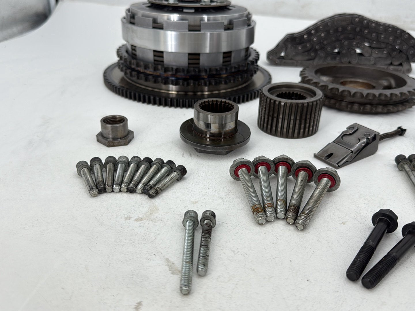 2012 Harley Dyna Fat Bob FXDF 103 OEM Clutch Basket Chain Tensioner Kit