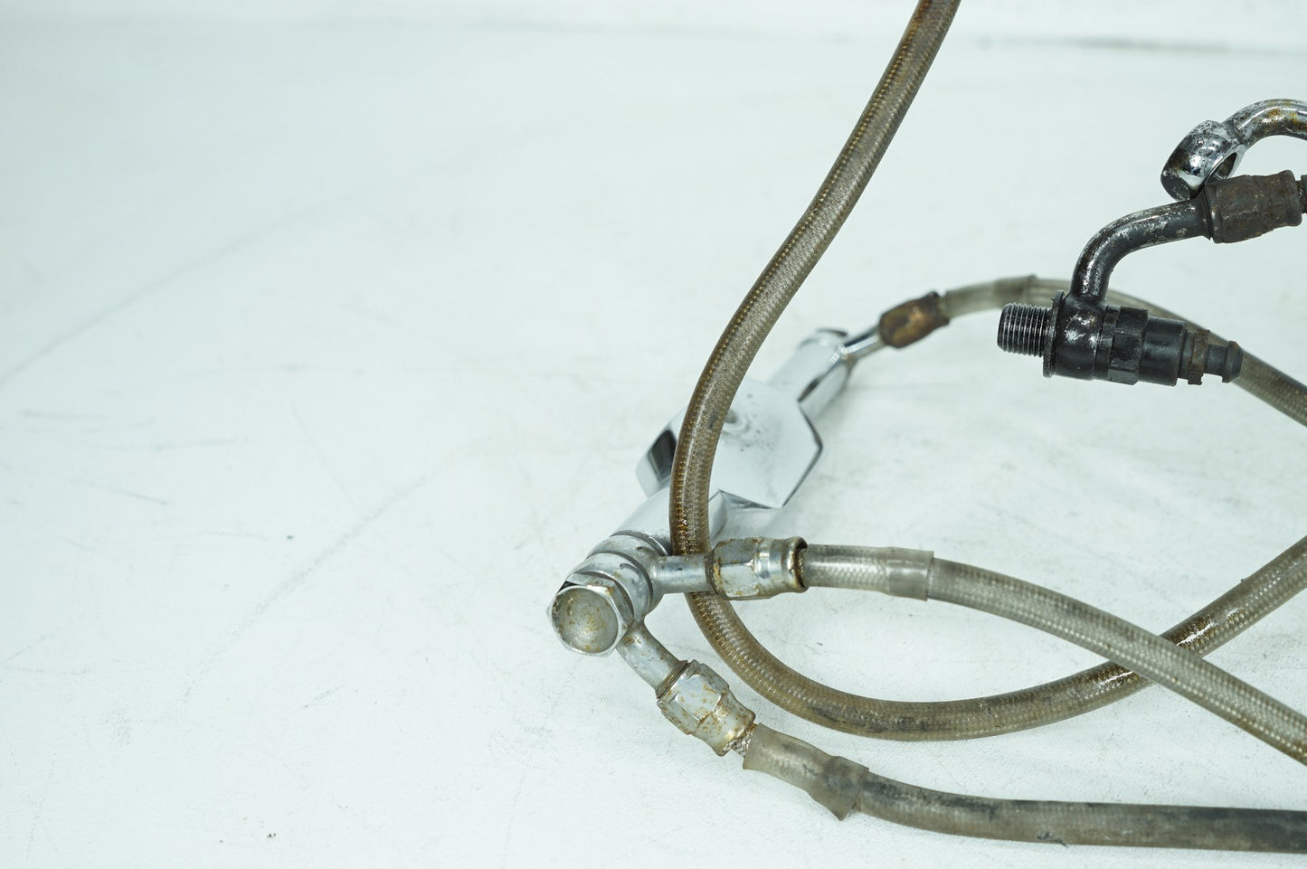 2007 - 2013 Harley-Davidson Touring Electra Glide Ultra Front Brake Hose Line Pipe ABS 41679-09