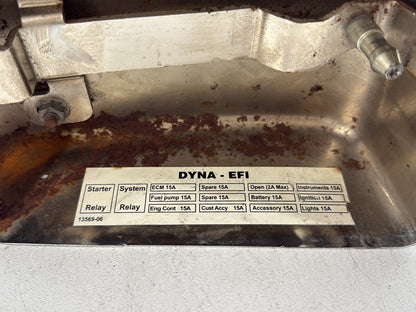 2006 Harley Dyna FXDWGI Wide Glide OEM Electrical Panel Holder Bracket Carrier Caddy