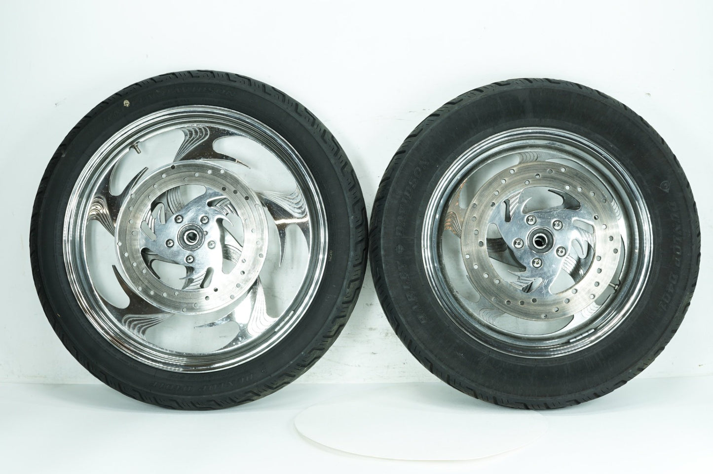1986 - 2003 Harley-Davidson Sportster Hugger Front & Rear Wheel Rim Tire 43499-84