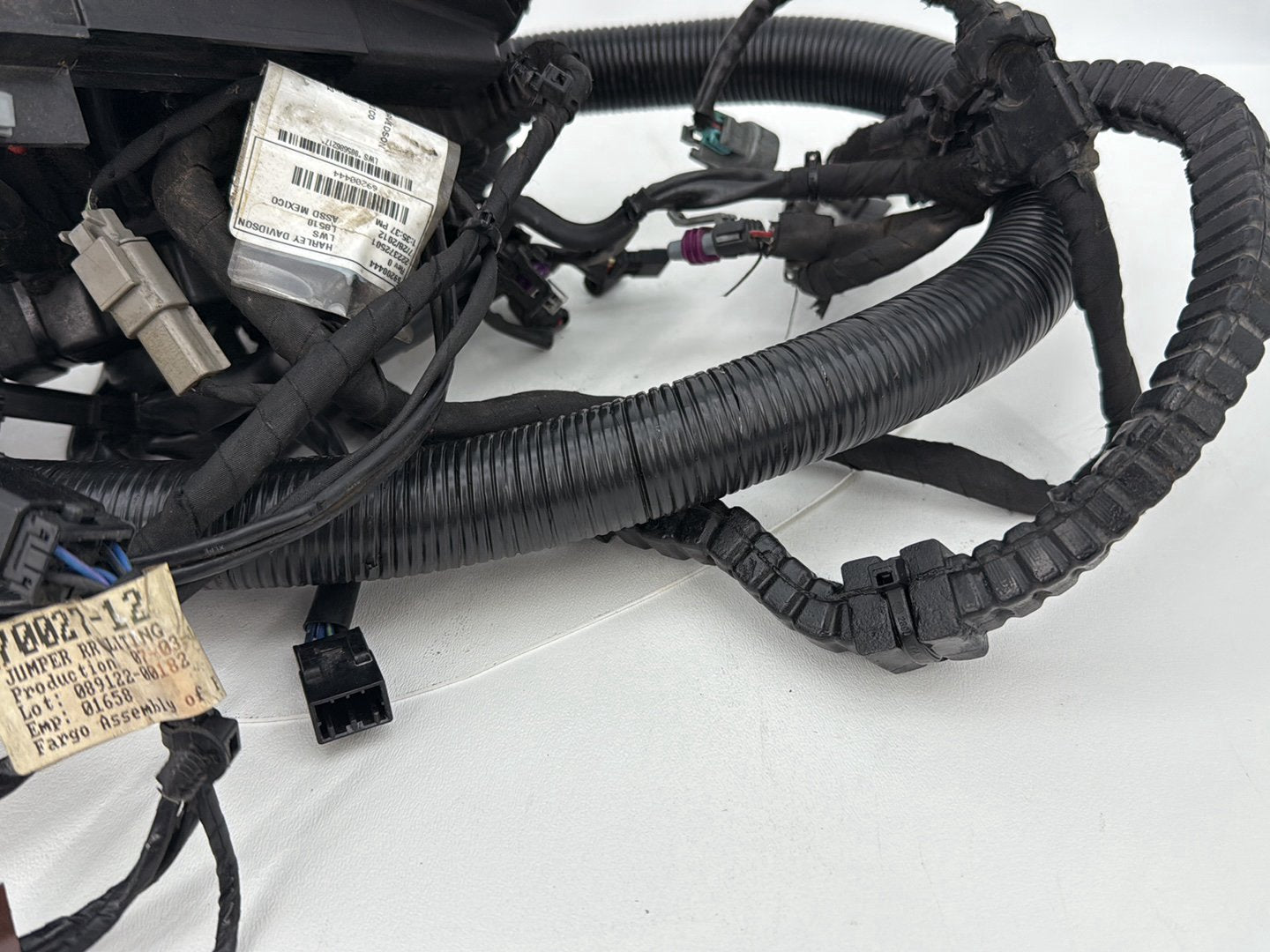 2007 - 2017 Harley-Davidson Dyna Wide Glide Main Wire Wiring Harness Loom NON-abs 71072-12A