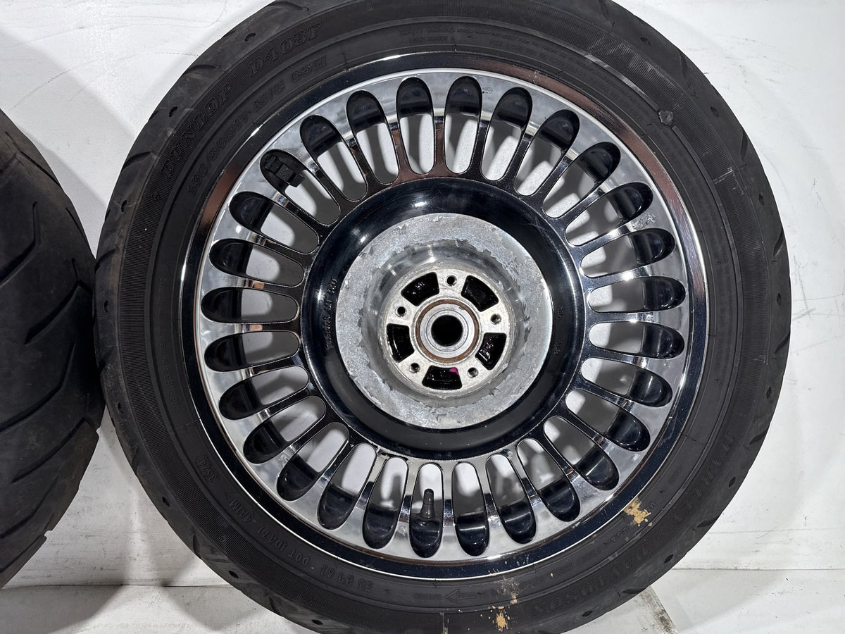 2011 Harley Electra Glide Touring Ultra OEM Front & Rear Wheel Rim Tire 16" 17"