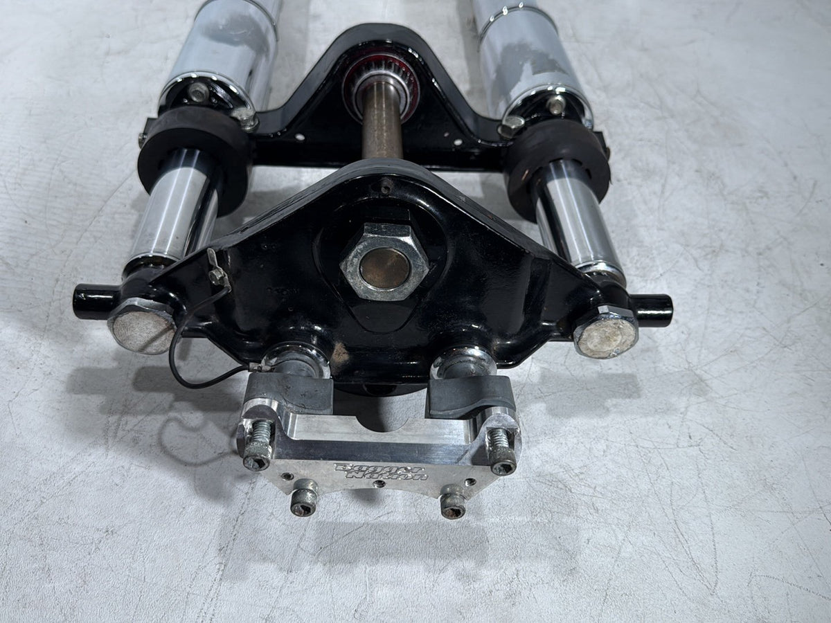 06 Harley Electra Glide Touring Front Triple Tree Set & LH RH Fork Legs Sliders