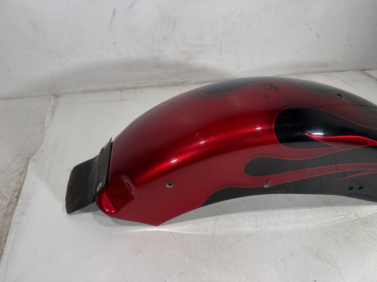 1994 Harley Softail Custom FXSTC OEM Rear Wheel Fender Panel Flames 59914-86A