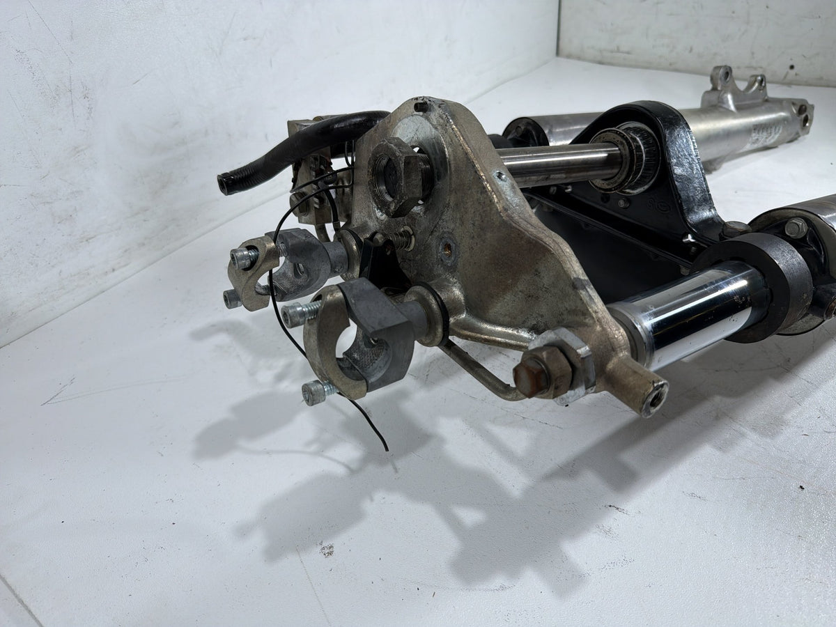 91 Harley Electra Glide Touring Front Triple Tree Set & LH RH Fork Legs Sliders