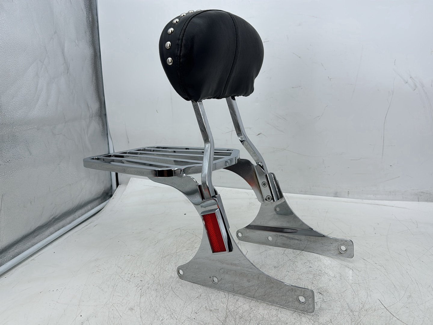 2007 Harley Softail Heritage Classic FLSTC OEM Rear Sissy Bar w/ Backrest Cushion Pad