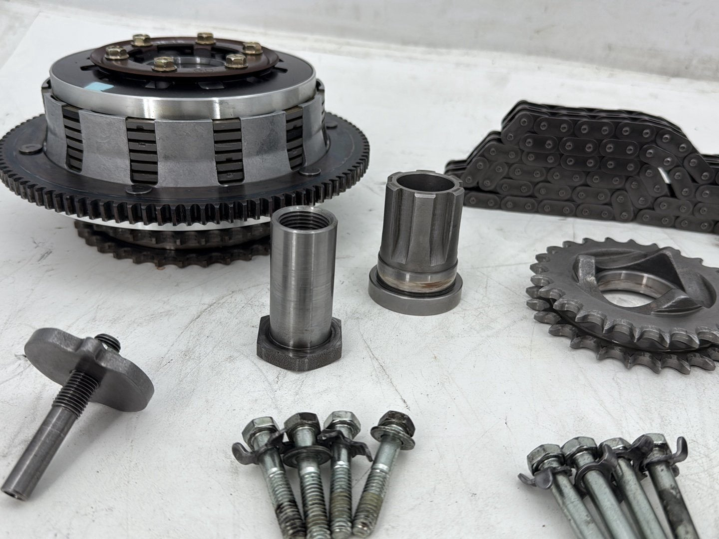 2002 Harley Heritage Softail Classic FLSTC OEM Clutch Basket Chain Tensioner Kit