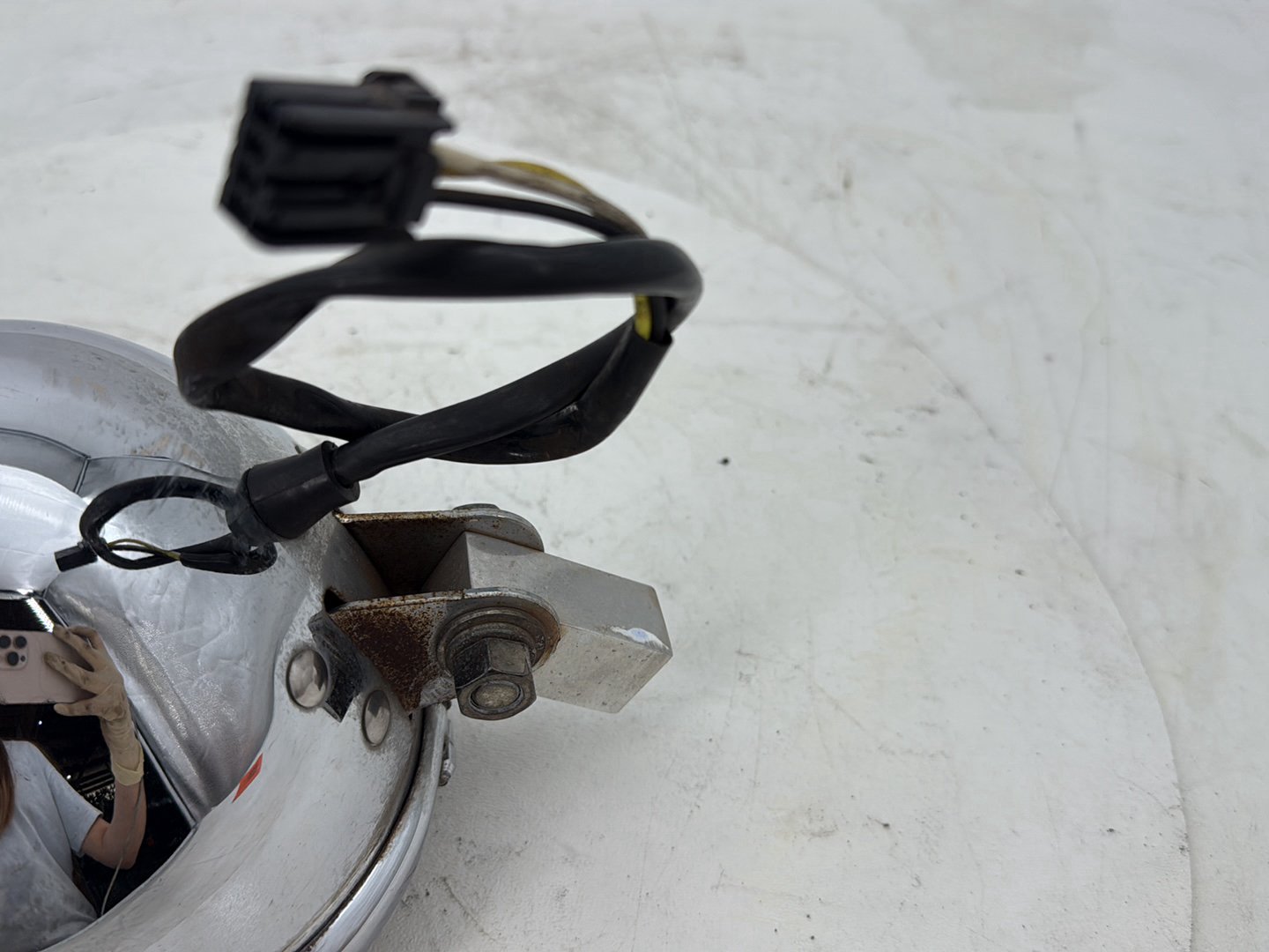 2006 Harley Dyna Super Glide Custom FXDCI OEM Headlight Headlamp Head Lamp Light LED