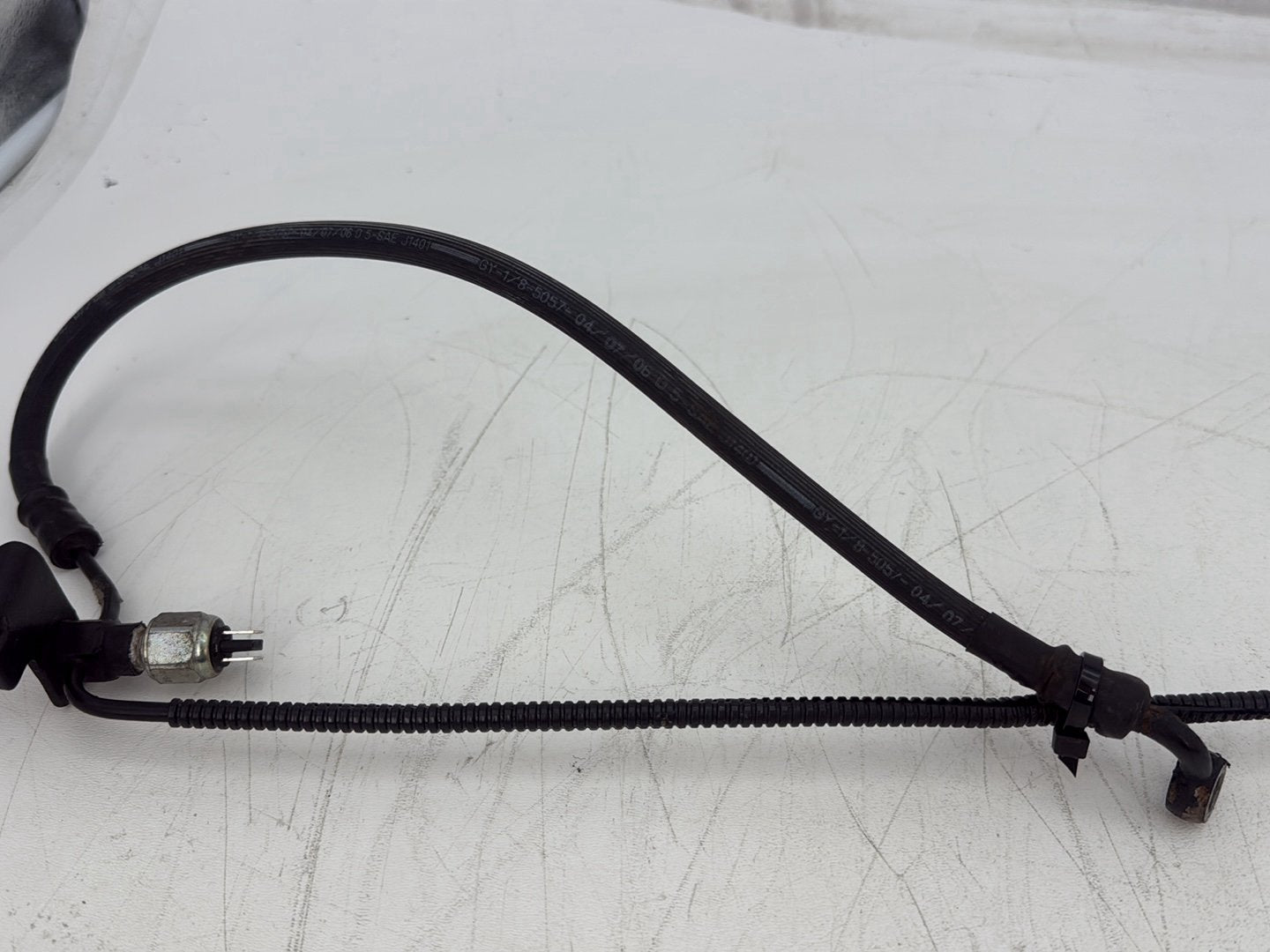 2006 Harley Softail FLSTCI Heritage Classic OEM Rear Brake Hose Line Pipe
