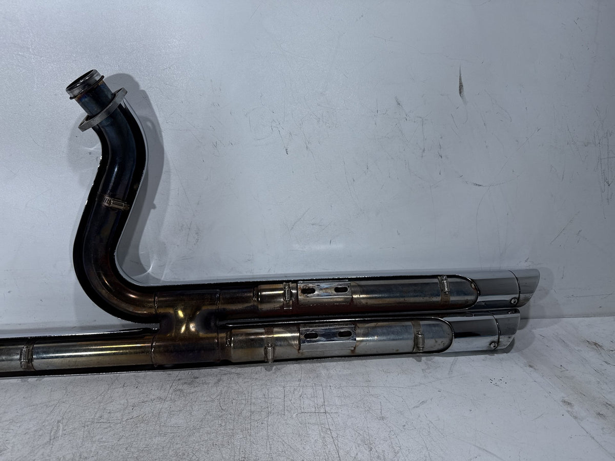 2002 Harley Dyna Wide Glide FXDWG OEM Exhaust Header Pipes Vance & Hines