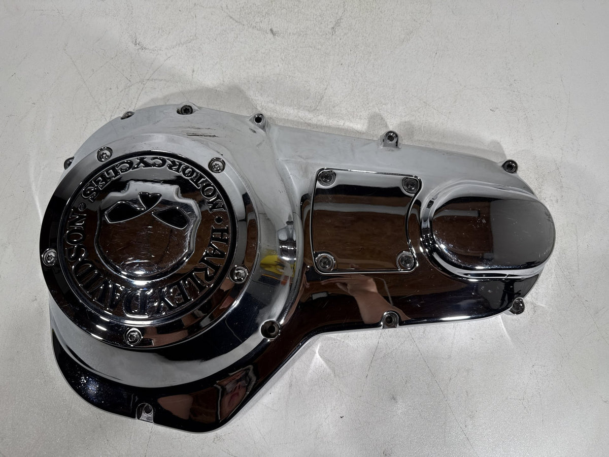 2001 Harley Electra Glide Touring Classic OEM Outer Primary Clutch Cover SKULL
