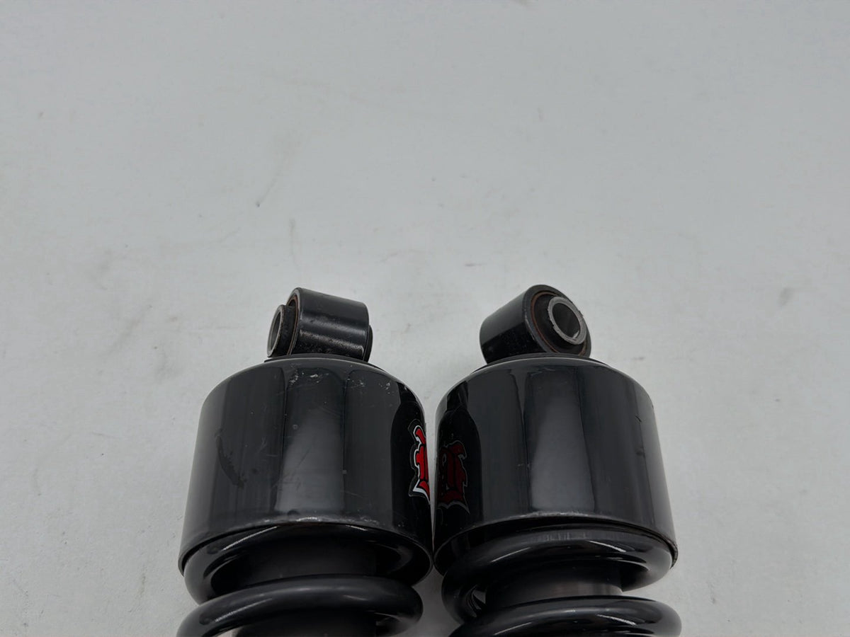 2008 Harley Dyna Fat Bob FXDF Rear Left Right Shock Absorbers BURLY 12"
