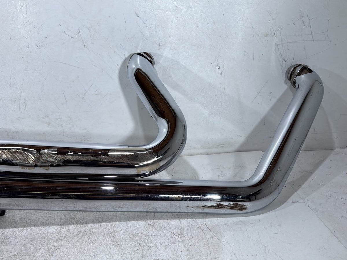2003 Harley Softail Deuce FXSTD OEM Exhaust Header Pipes Vance & Hines SCRATCHED