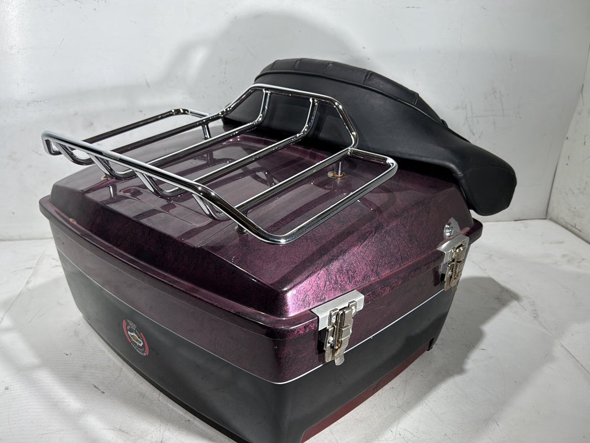 1990 Harley Electra Glide Touring Sport OEM Pass Backrest Tour Pak Luggage NOKey