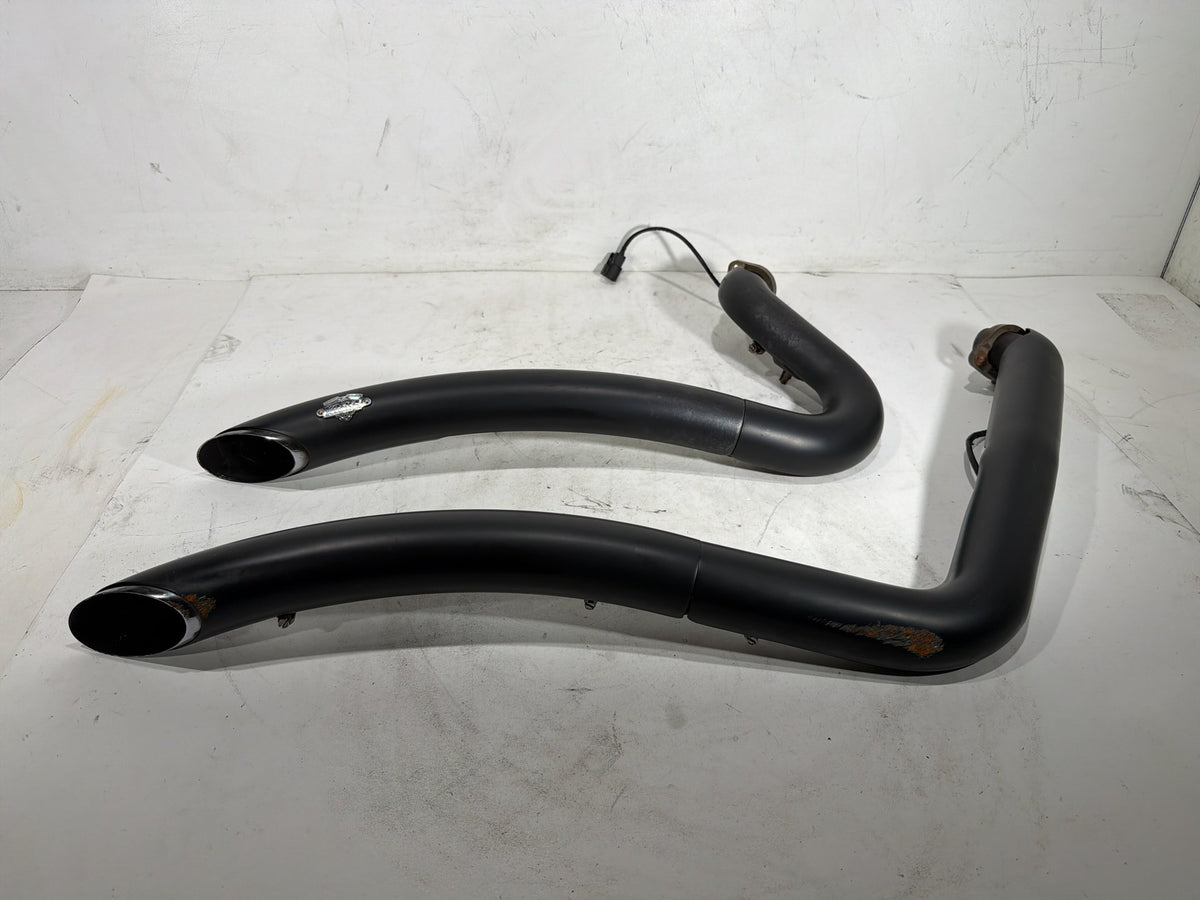 2012 Harley Dyna Fat Bob FXDF 103 OEM Exhaust Header Pipes Vance & Hines