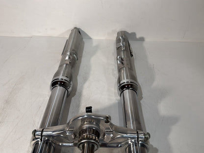 2007 - 2017 Harley-Davidson Dyna Super Glide Custom Front Triple Tree Set & LH RH Fork Legs Sliders 45538-06A