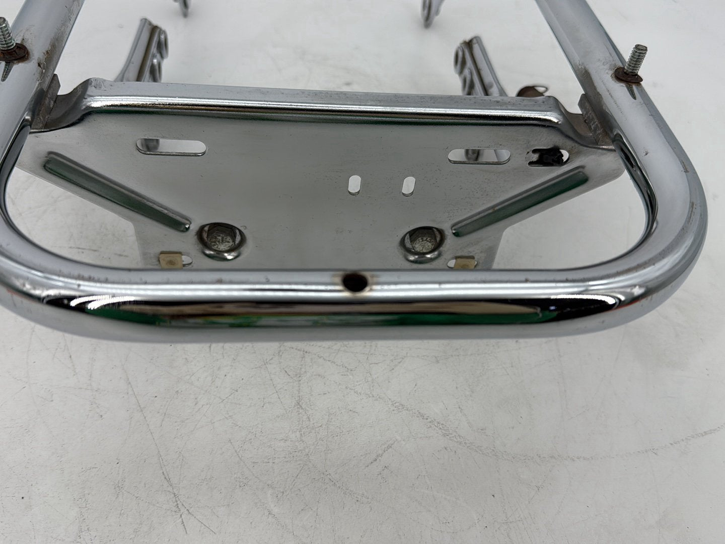 2008 Harley Touring FLHTCU Electra Glide Ultra OEM Rear License Plate Support Bar Holder