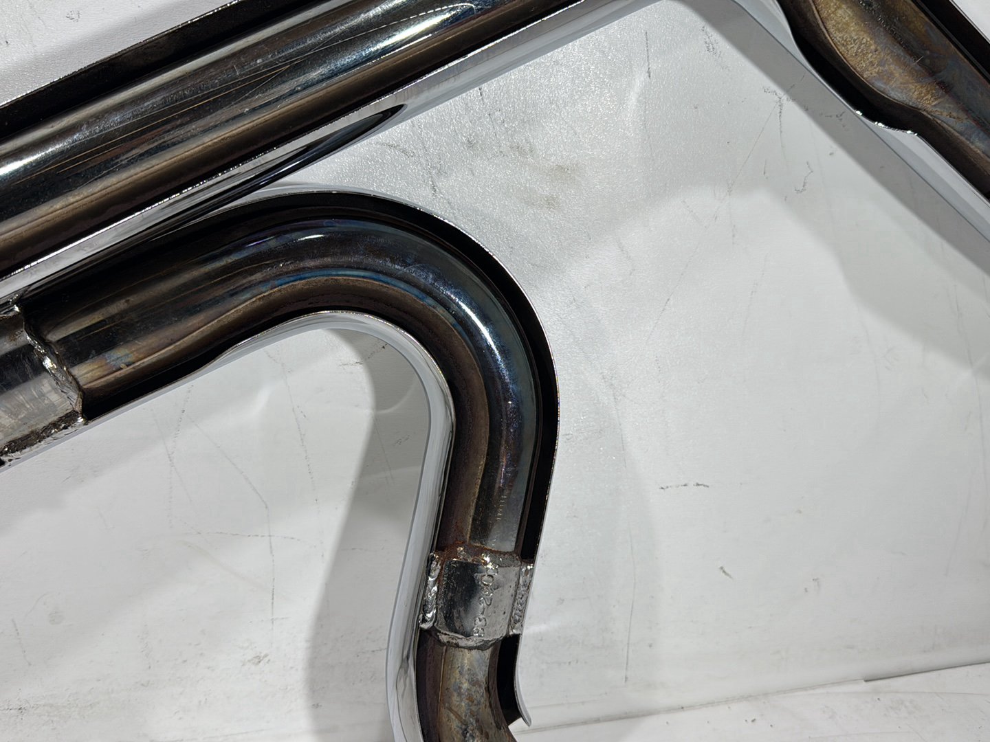 1991 Harley Heritage Softail Exhaust Header Pipe Muffler BENT 2-1