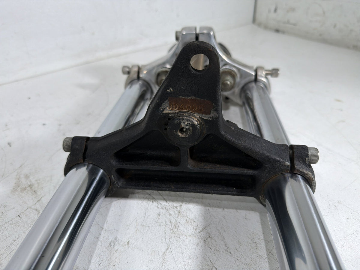 1991 Harley Sportster 883 XLH883 Front Triple Tree Set & LH RH Fork Legs Sliders