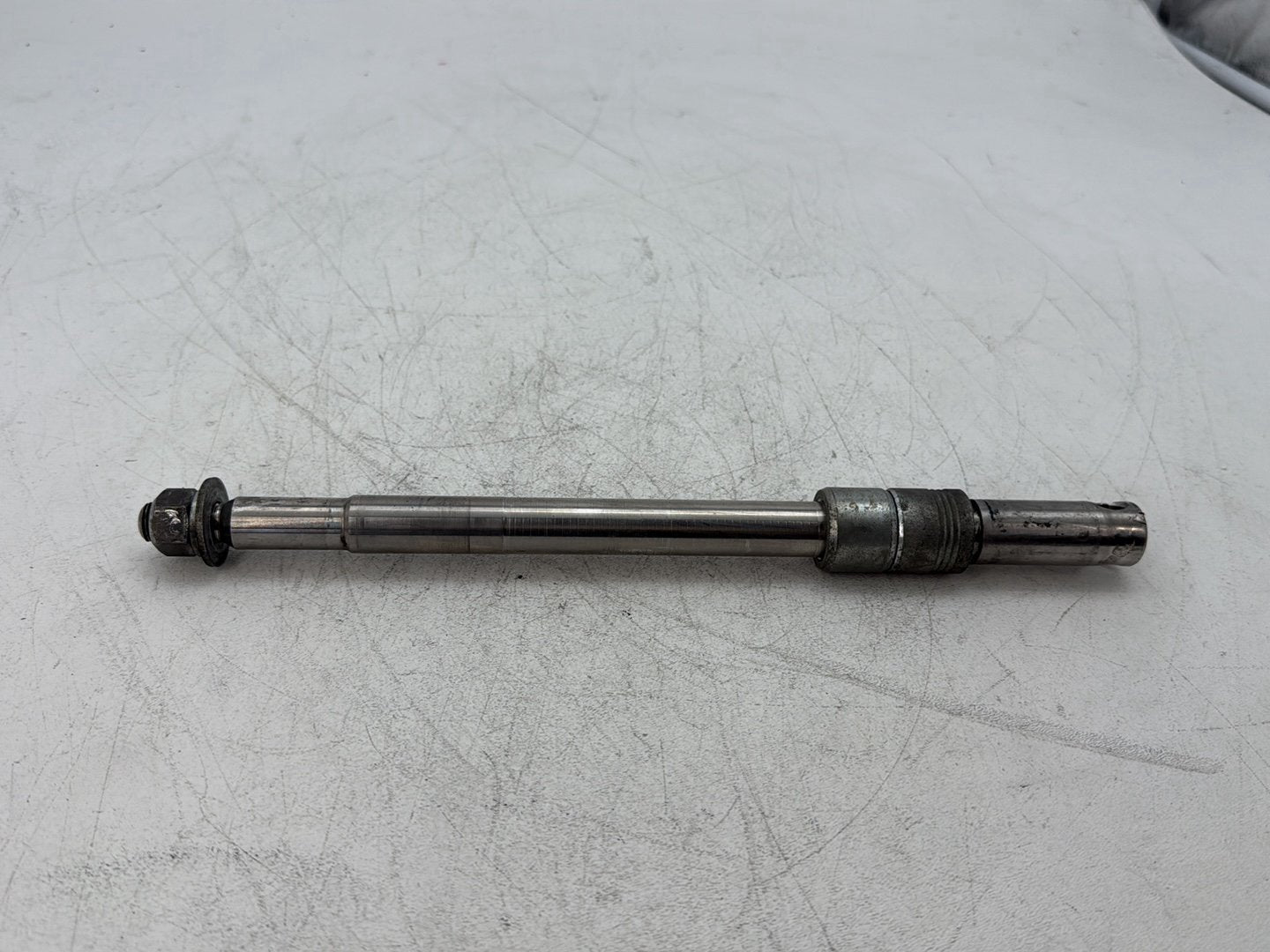 2000 Harley Dyna FXDWG Wide Glide OEM Front Wheel Axle Bolt Shaft