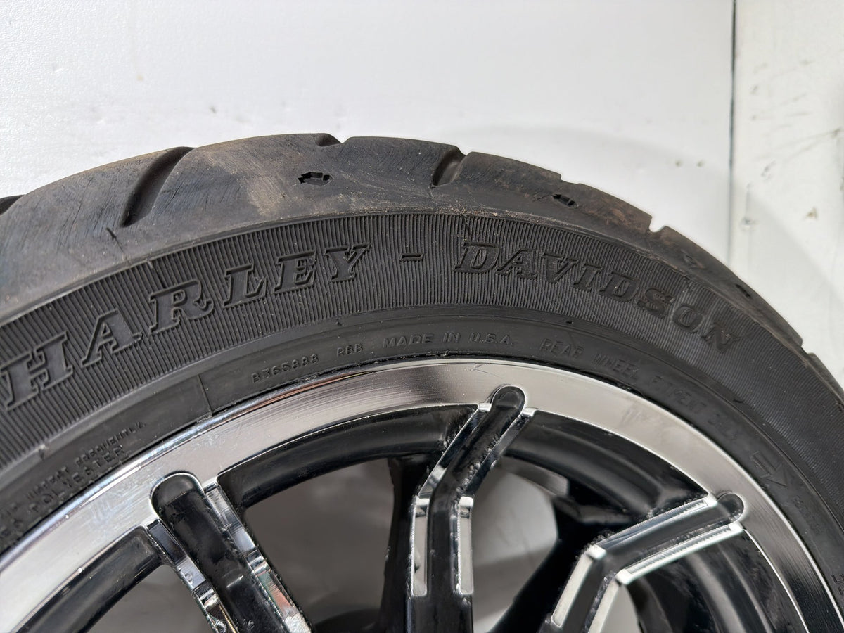 2015 Harley Electra Glide Touring Ultra Front & Rear Wheel Rim Tire ABS 16" 17"