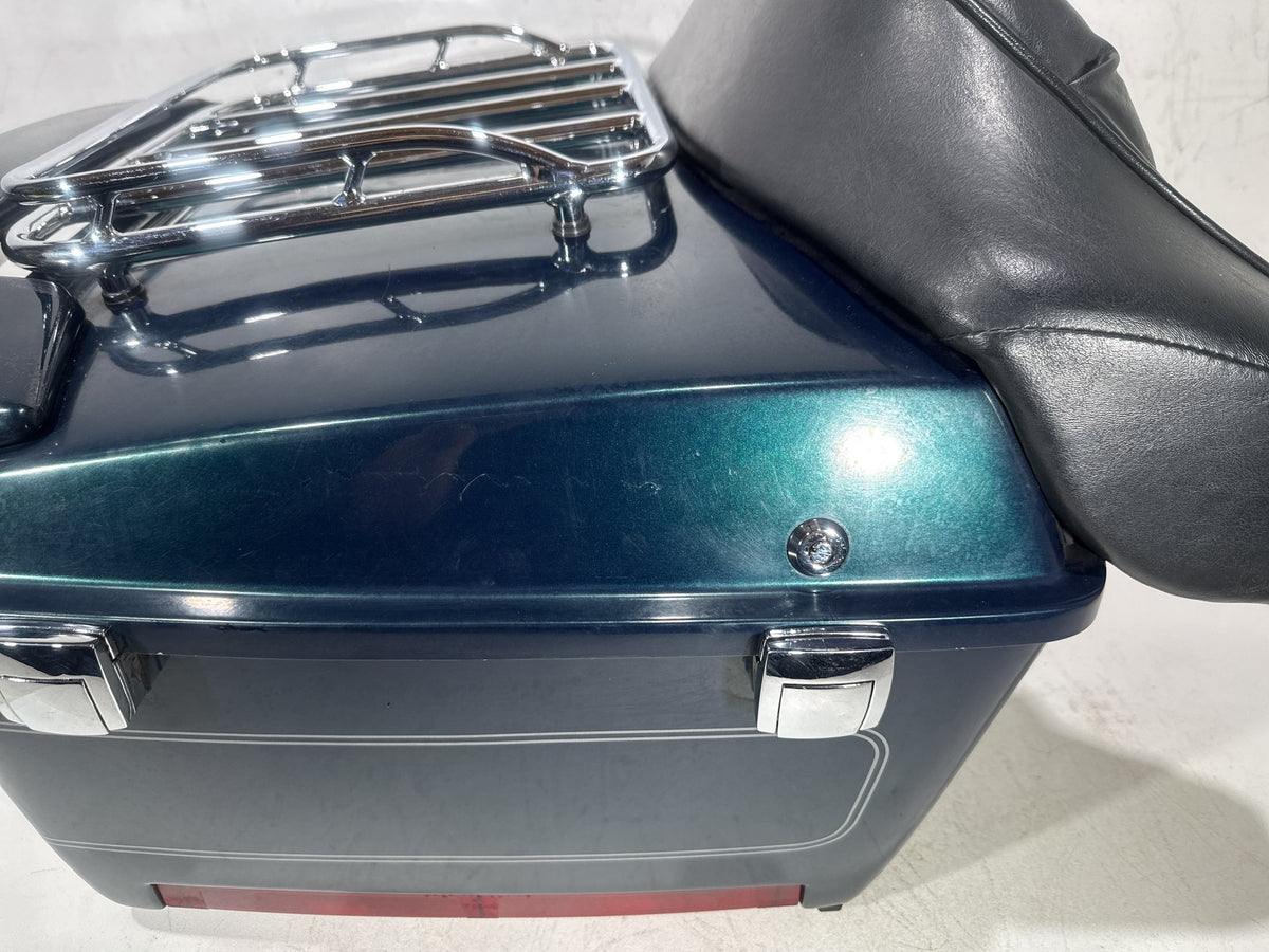 01 Harley Electra Glide Touring Classic OEM Pass Backrest Tour Pak Luggage NOKey