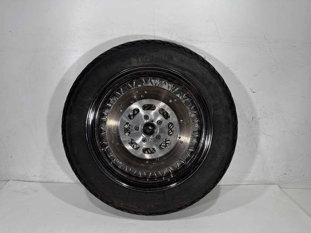 1995 Harley Heritage Softail Classic OEM Front Wheel Rim Tire Spoked MT90B16 16"