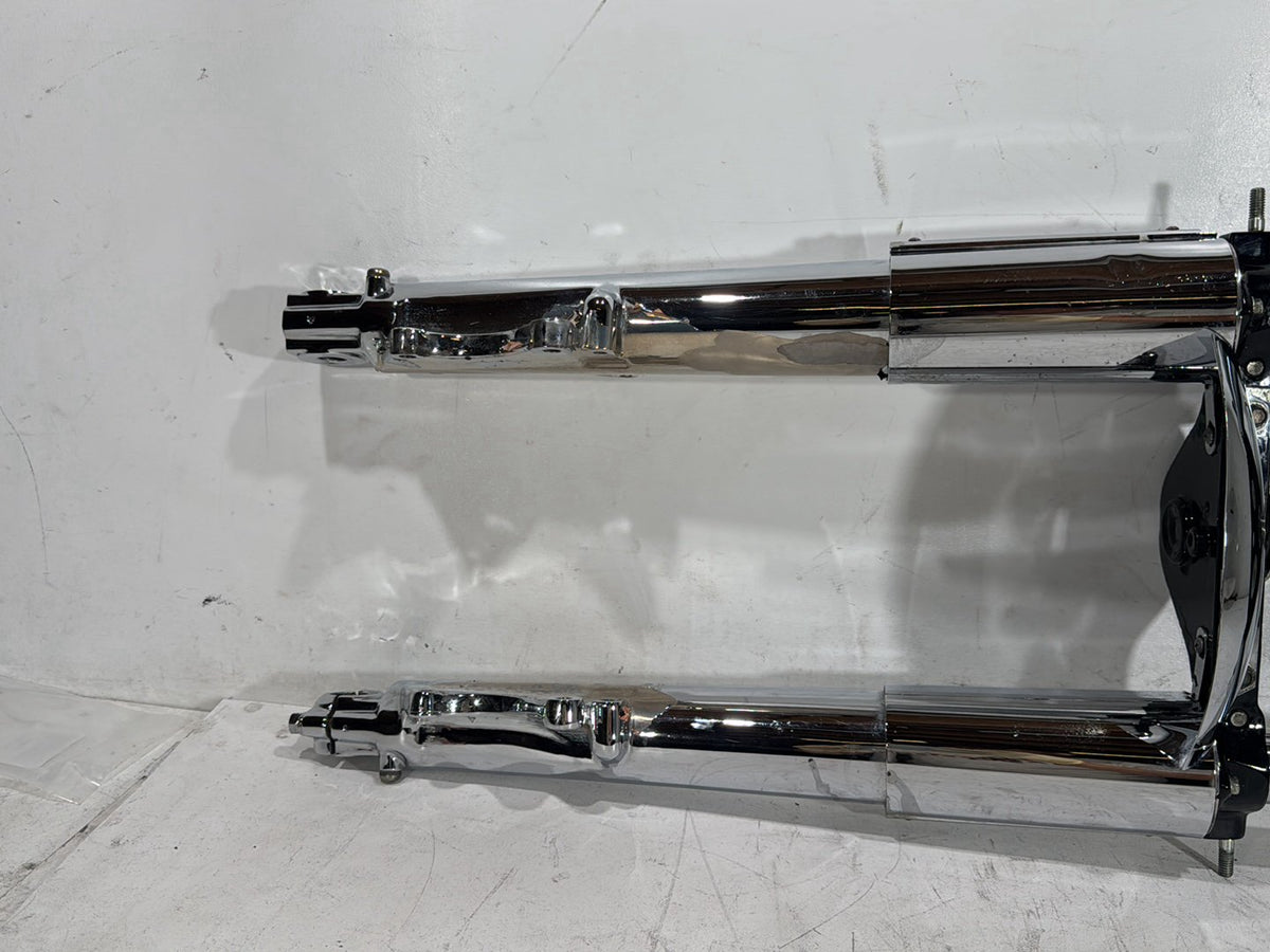 1996 Harley Road King Touring Police FLHPI OEM Front Triple Tree Set & LH RH Fork Legs Sliders