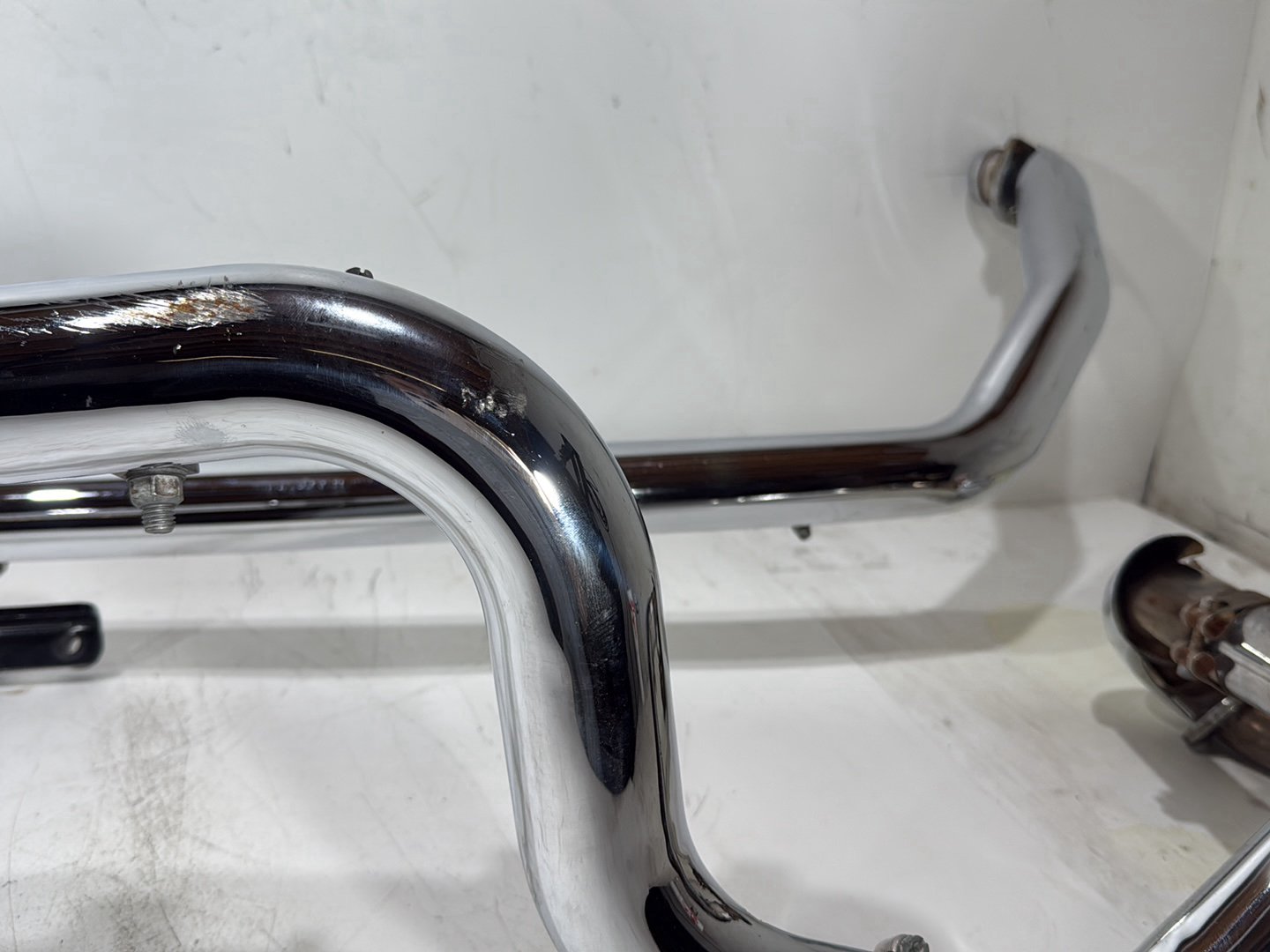 1997 Harley Softail FLSTC Heritage Classic OEM Exhaust Header Pipes Muffler