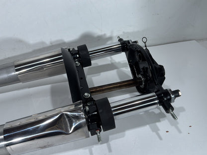 1998 Harley Road King Touring FLHRCI Classic OEM Front Triple Tree Set & LH RH Fork Legs Sliders