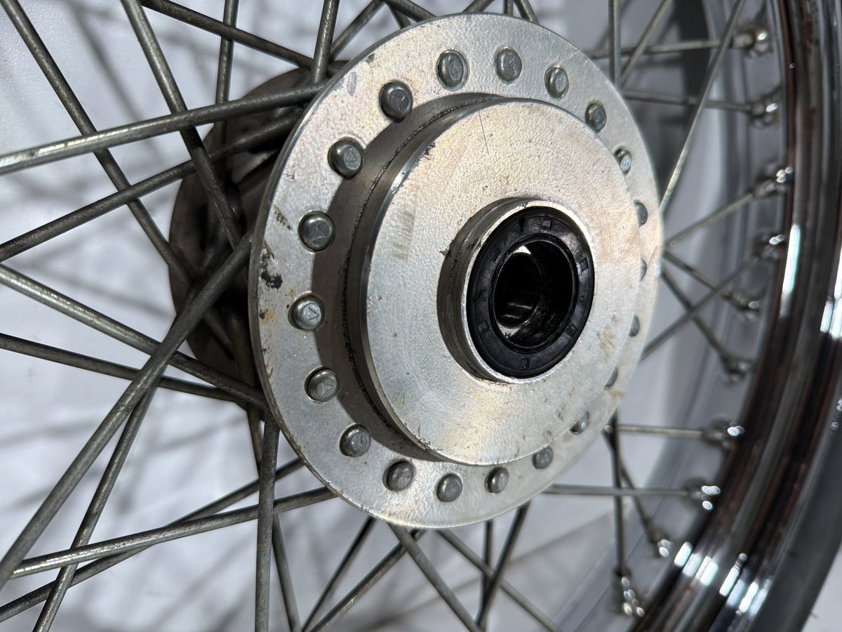 1991 Harley Sportster 883 Deluxe XLH883 Front Rear Wheel Rim Tire Spoked 16" 19"