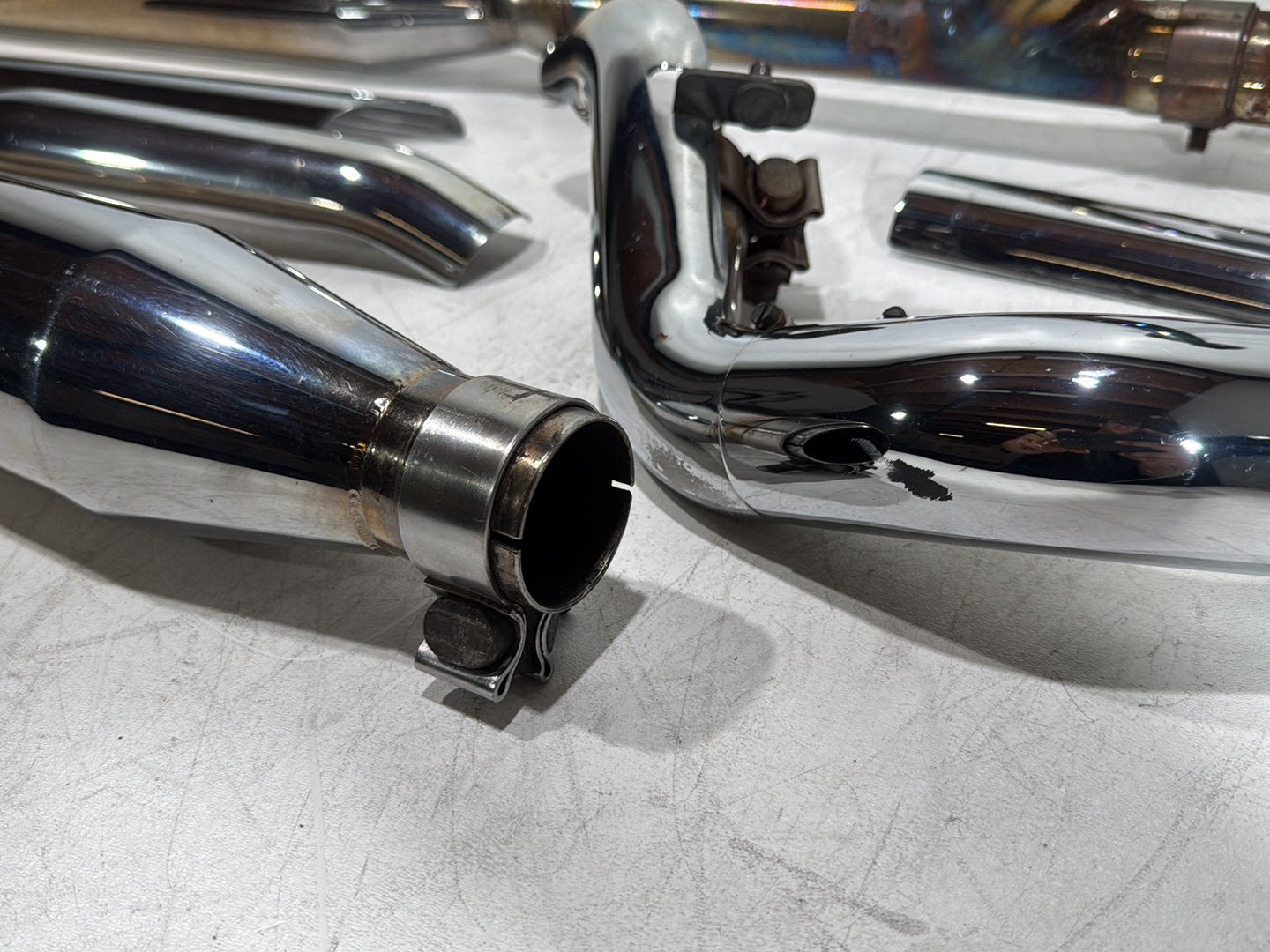 03 Harley Road King Touring FLHRCI Classic Exhaust Header Pipes Muffler RINEHART