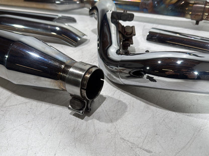 03 Harley Road King Touring FLHRCI Classic Exhaust Header Pipes Muffler RINEHART