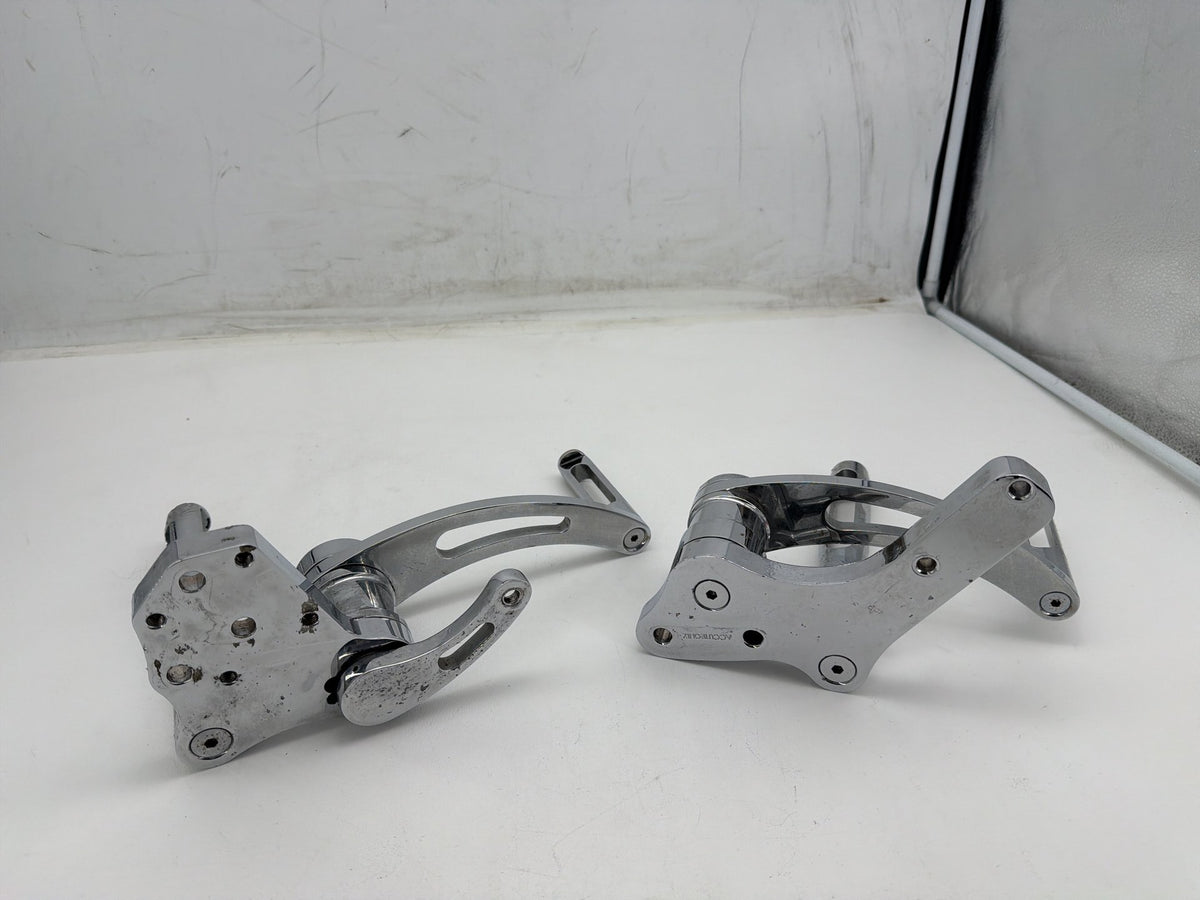 1994 Harley Softail Custom Left Right Foot Brake Control Pegs Kuryakyn Slotted