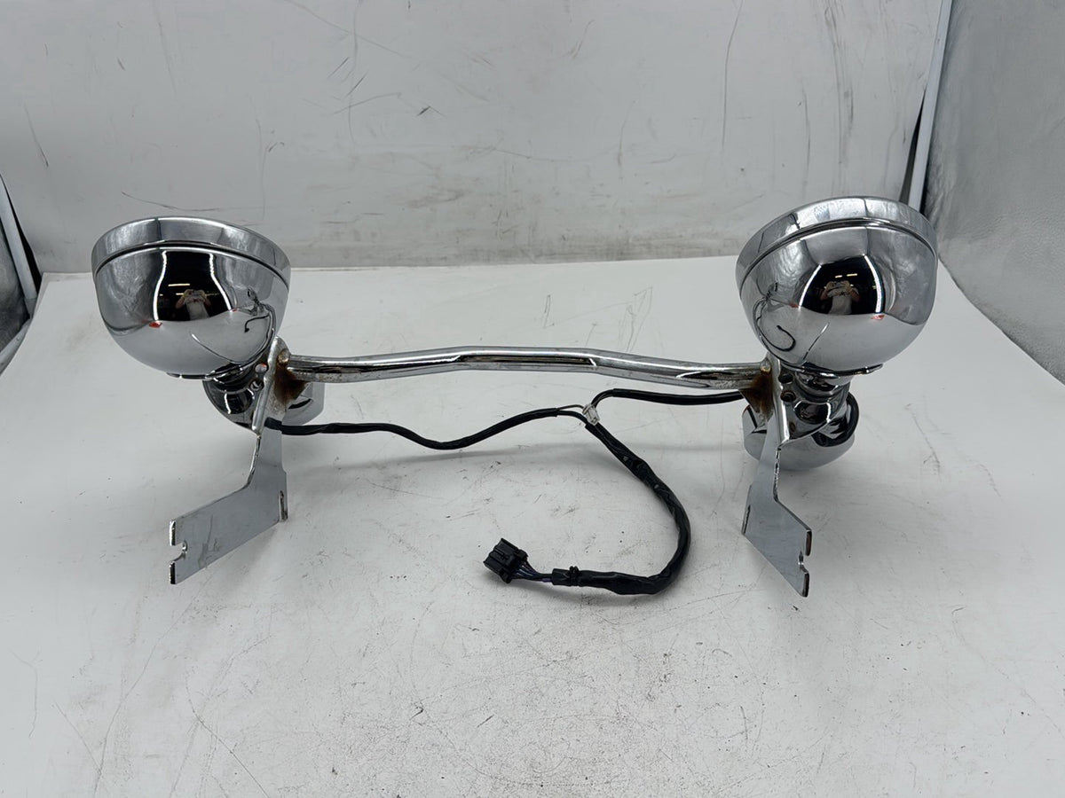 1997 Harley Road King FLHPI OEM Front Turn Signal Indicators Light Bar