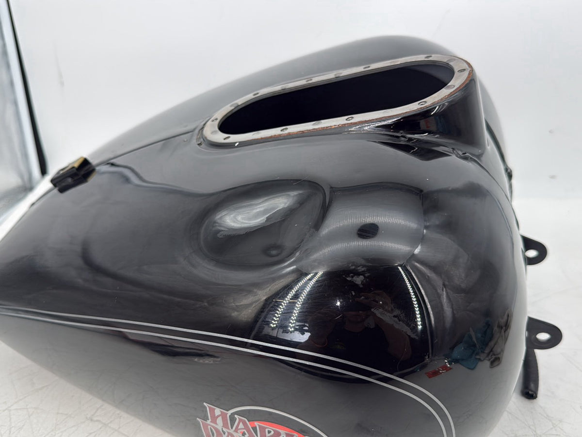 04 Harley Touring Electra Glide OEM Fuel Gas Tank Gasoline Reservoir * DENTED *