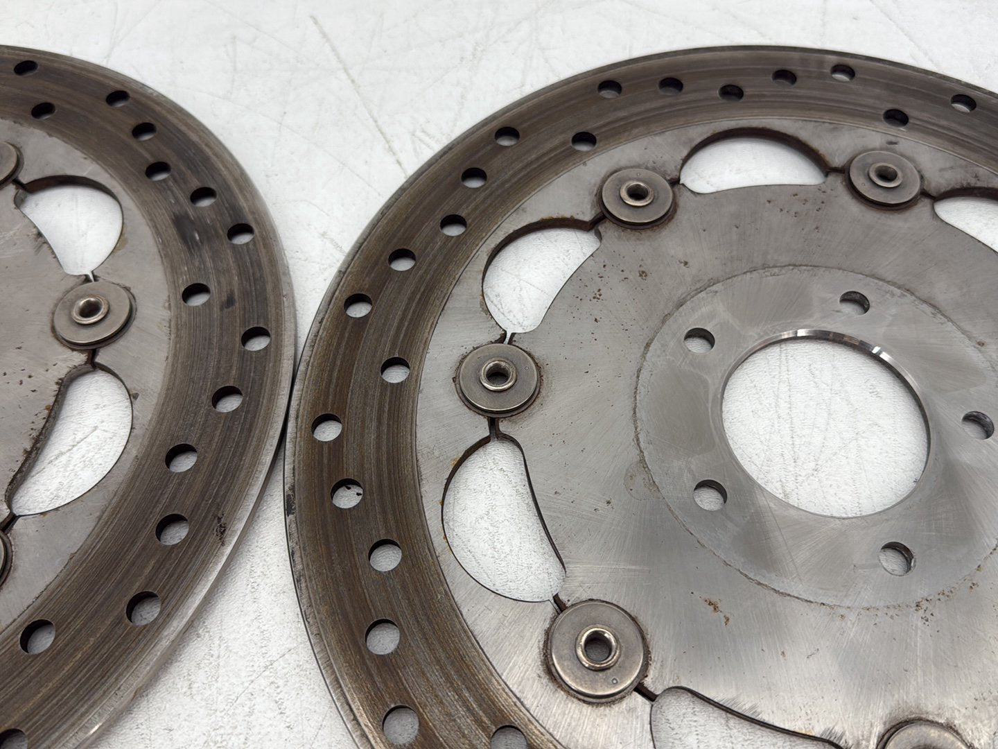 2010 Harley Dyna Fat Bob FXDF OEM Front Brake Rotors Disc Pair